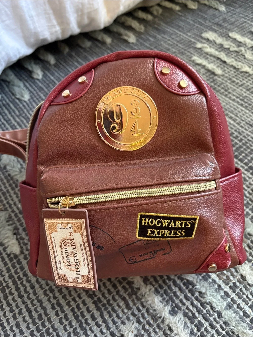 Harry Potter 3/4 Howard’s Express Burgundy Mini Backpack